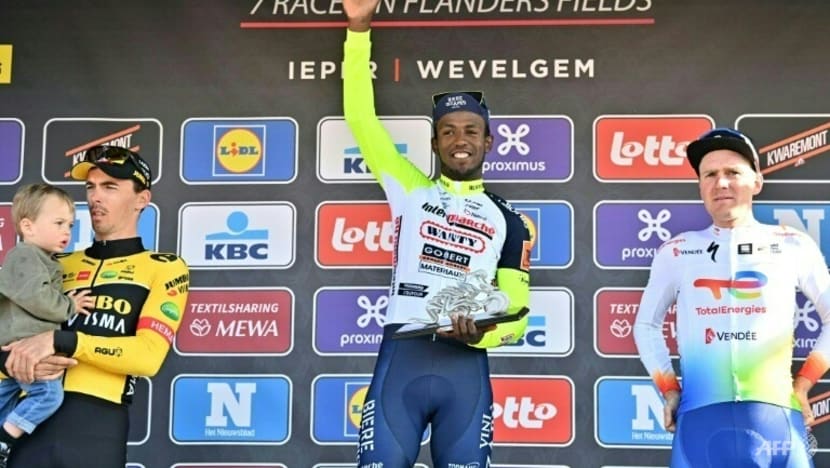 Eritrea's Girmay makes history as first African to win one-day cycling classic Eritrea's Girmay makes history as first African to win one-day cycling classic