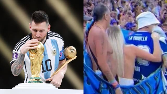 因阿根廷夺世界杯冠军而兴奋脱衣　“露奶”女球迷或将坐牢