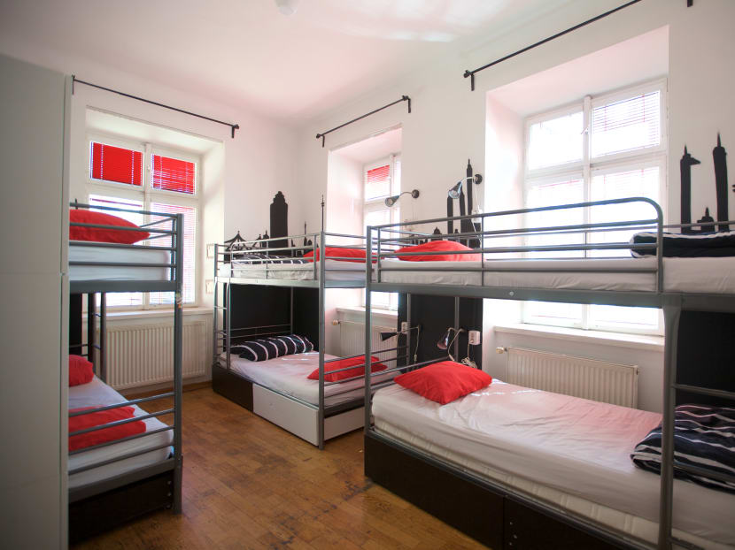 Bunks in an unused communal bedroom at the Madhouse hostel in Prague, Czech Republic on July 1, 2020. European hostels, built on the idea of community and sharing, confront new challenges as they reopen amidst the coronavirus pandemic. Bunks in an unused communal bedroom at the Madhouse hostel in Prague, Czech Republic on July 1, 2020. European hostels, built on the idea of community and sharing, confront new challenges as they reopen amidst the coronavirus pandemic.