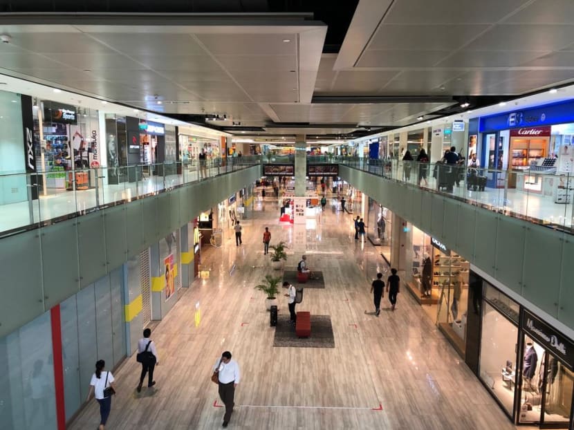 In Marina Square mall (pictured), a person or persons who were infectious with Covid-19 had visited the Zara store on Jan 17 between 1.35pm and 3.15pm.