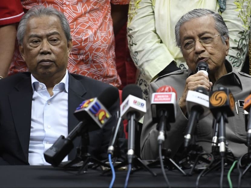 Dr Mahathir Mohamad (right) called Malaysian Prime Minister Muhyiddin Yassin a "traitor" for causing the downfall of the Pakatan government in February 2020.