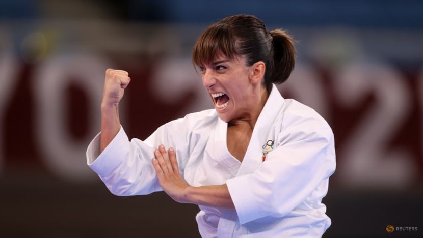 Olympics-Karate-'Queens of kata' kicks off Games debut, Sanchez wins gold