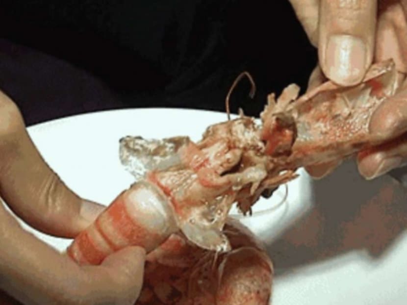The presence of gelatin is easily seen when the shrimps are cooked. Photo: Handout/South China Morning Post