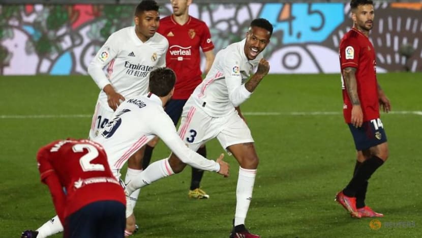 Football: Boys from Brazil power Real to win over Osasuna Football: Boys from Brazil power Real to win over Osasuna