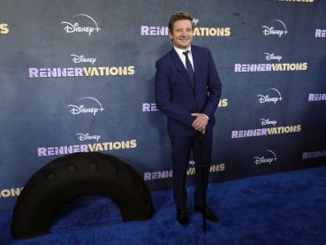 Jeremy Renner attends premiere for new series, months after snow plough crush
