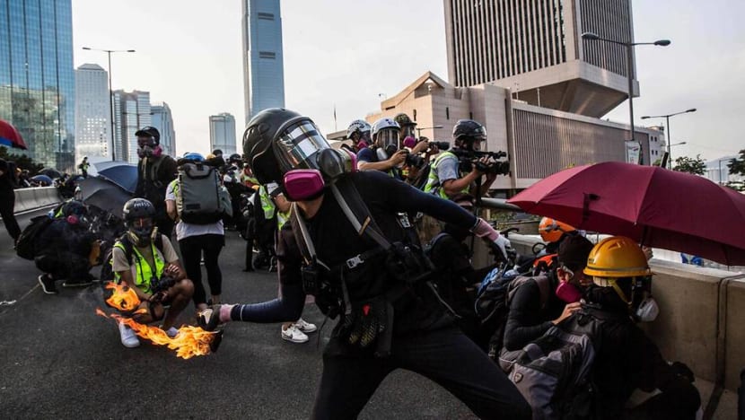 Hong Kong reopens after weekend of violent clashes and protests Hong Kong reopens after weekend of violent clashes and protests