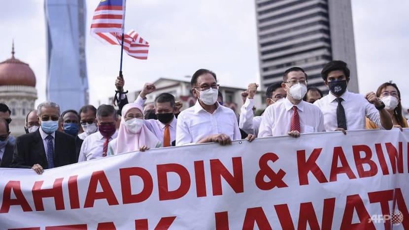 Malaysia opposition MPs gather at Merdeka Square after being blocked from entering parliament