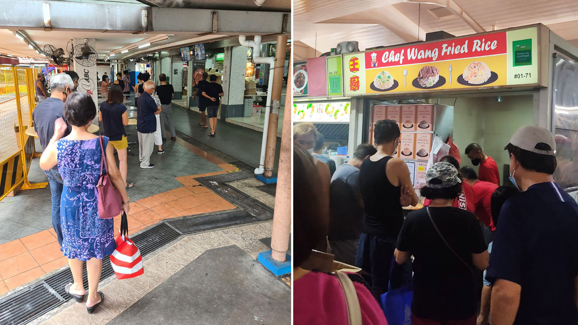 Queues Seen At Some Hawker Centres This Weekend, One Almost Two Hours Long