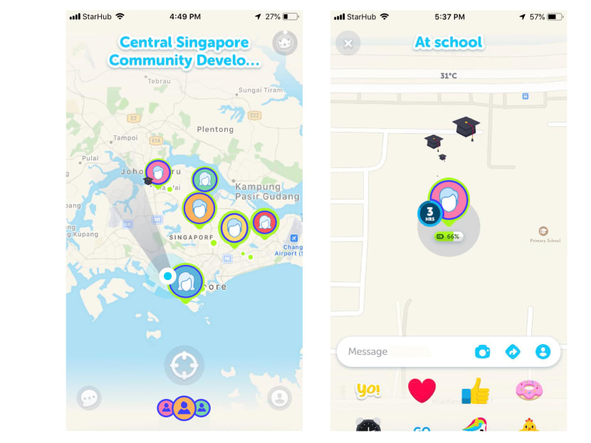 Zenly, which is popular among young children, allows users to track their friends' real-time location.