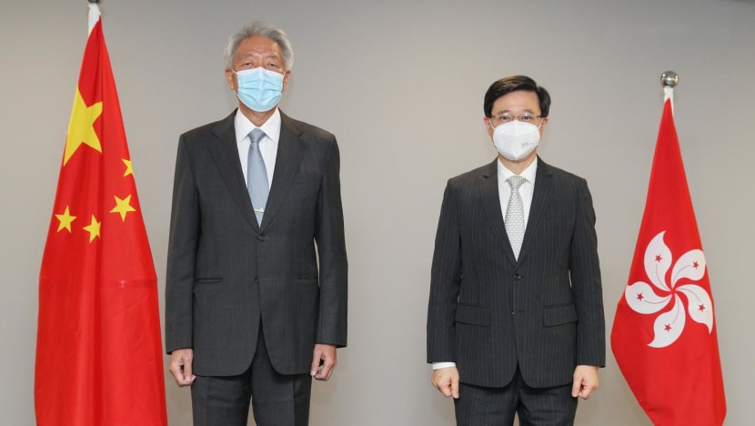 Teo Chee Hean and Hong Kong Chief Executive-elect John Lee reaffirm commitment to bilateral collaboration Teo Chee Hean and Hong Kong Chief Executive-elect John Lee reaffirm commitment to bilateral collaboration