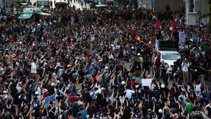 Thai PM says all laws to be used against protesters Thai PM says all laws to be used against protesters