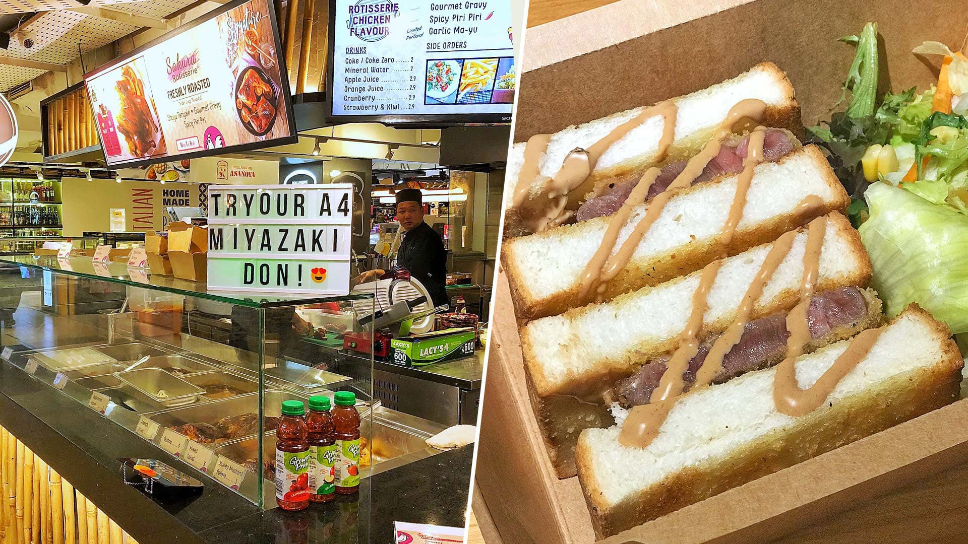 Orchard Road Kiosk Sells Affordable Wagyu Katsu Steak Sandwiches From $9.90