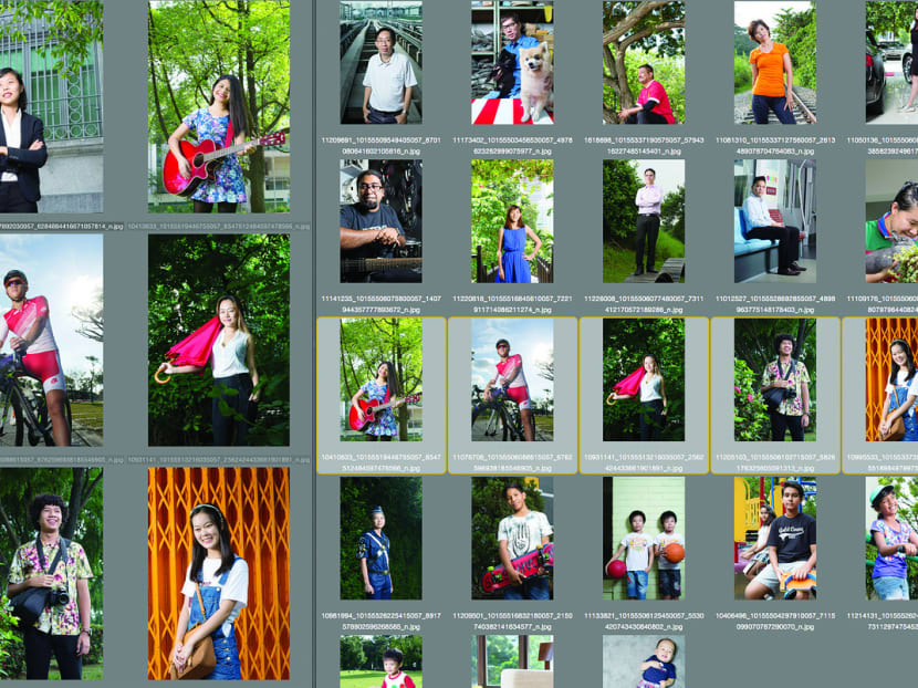 A collection of photographs showing Mr Tay Kay Chin’s National Day Babies photo project. Photo: Tay Kay Chin