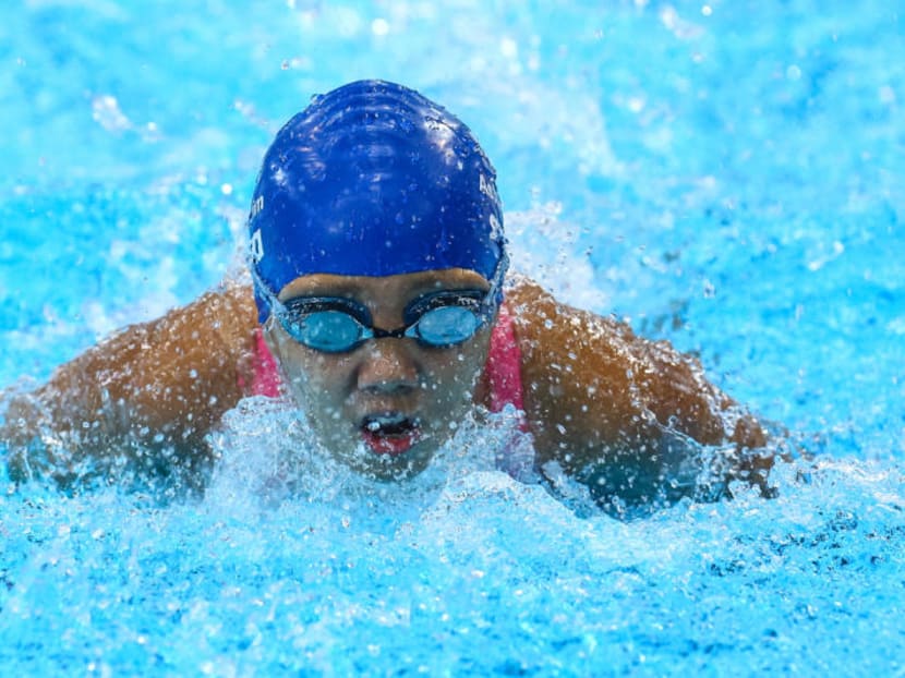 Young Singapore swimmer Ashley Lim, 10, en route to winning her 12 events and breaking five meet records at last year's Singapore National Age Group (SNAG) Championships. This year's SNAG Championships will have a new title sponsor in China Life Insurance Singapore. Photo: Singapore Swimming Association