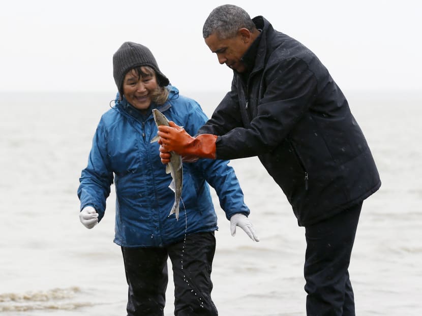Gallery: In Alaska, Obama becomes 1st president to enter the Arctic