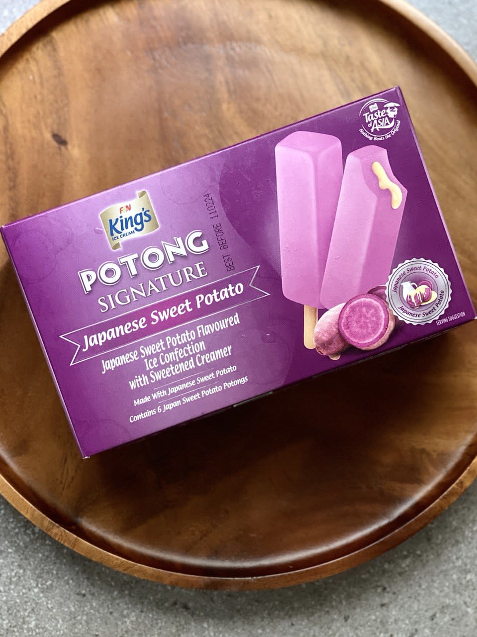 Potong's New Japanese Sweet Potato Ice Cream Flavour Taste Test Nice