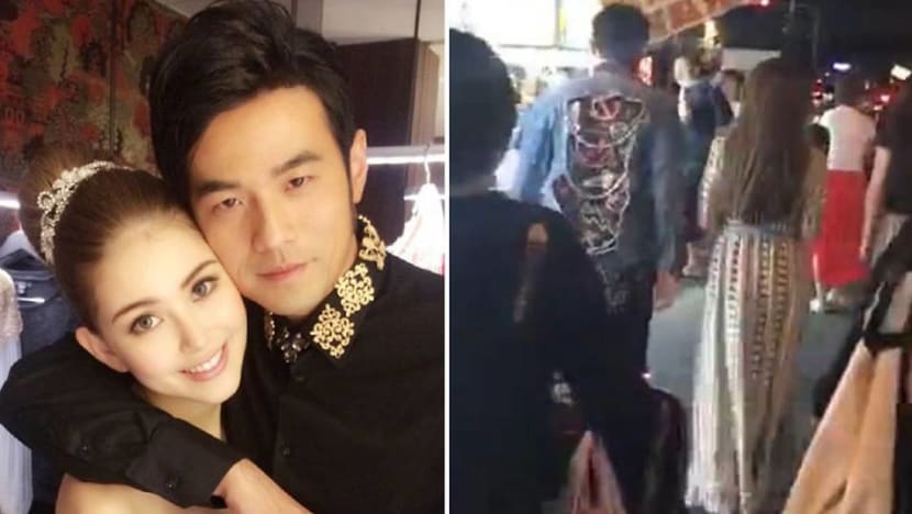 Jay Chou, Hannah Quinlivan spotted at a nightmarket