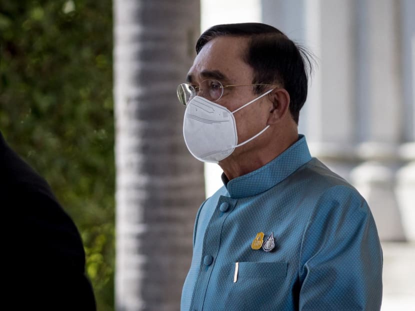 Thailand's Prime Minister Prayut Chan-O-Cha walks through Government House ahead of the weekly cabinet meeting in Bangkok on Aug 23, 2022.