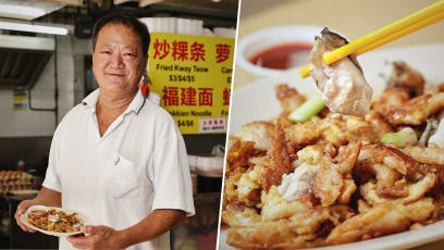 Tasty Oyster Omelette By Hawker Who Works Daily Despite Kidney Dialysis Thrice Weekly