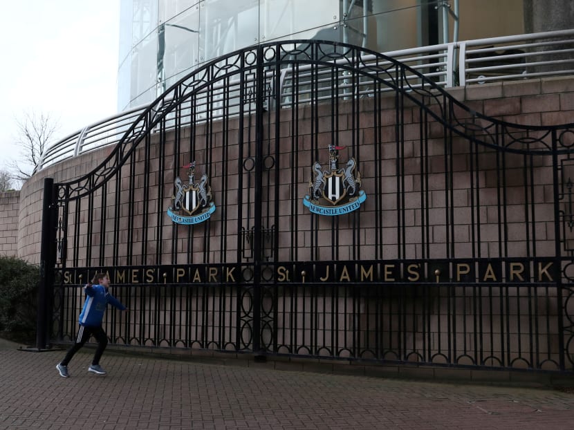 Newcastle United's St James' Park stadium. Newcastle United's St James' Park stadium.