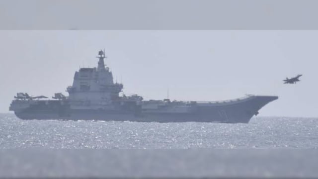 日本：中国大陆山东舰过去一周起降飞机210次 