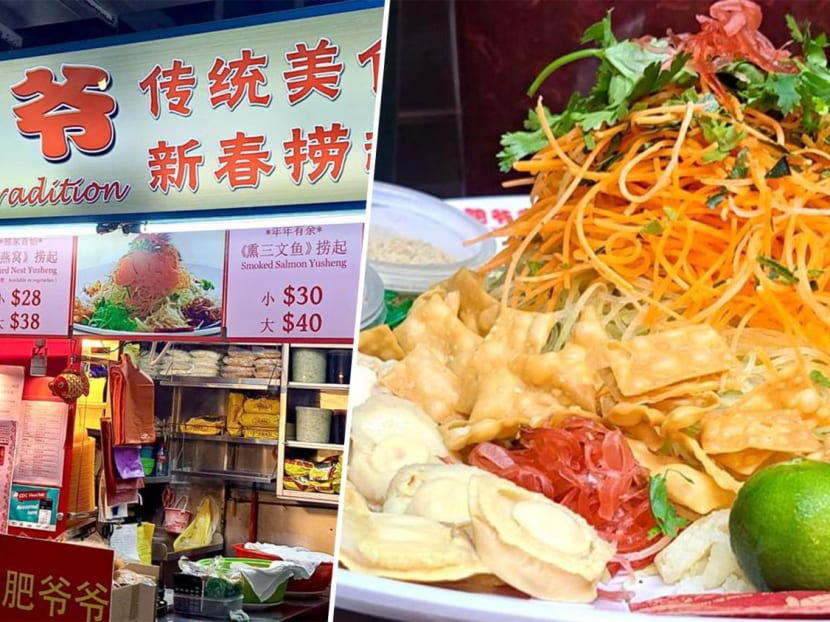 Chinatown Hawker Stall Offers Wallet-Friendly 8-Pax Abalone Yusheng For $50, Open Through CNY