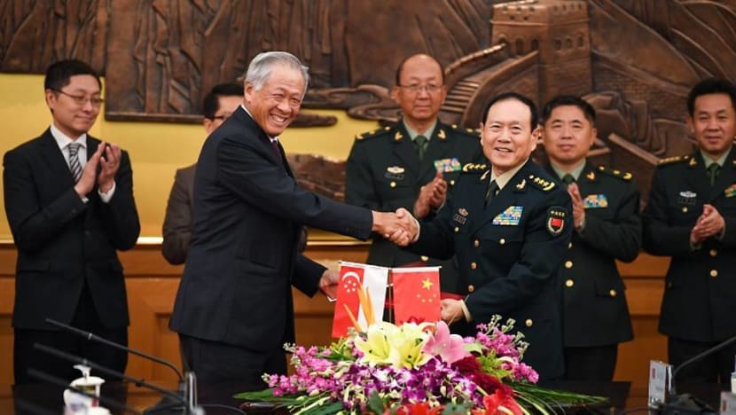 Singapore, China sign defence agreement to scale up army, navy exercises, establish regular dialogue Singapore, China sign defence agreement to scale up army, navy exercises, establish regular dialogue