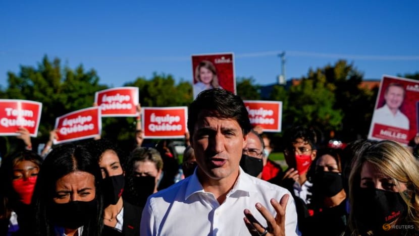 Canada's Trudeau hammers rival over COVID-19 stance on last day of campaign Canada's Trudeau hammers rival over COVID-19 stance on last day of campaign