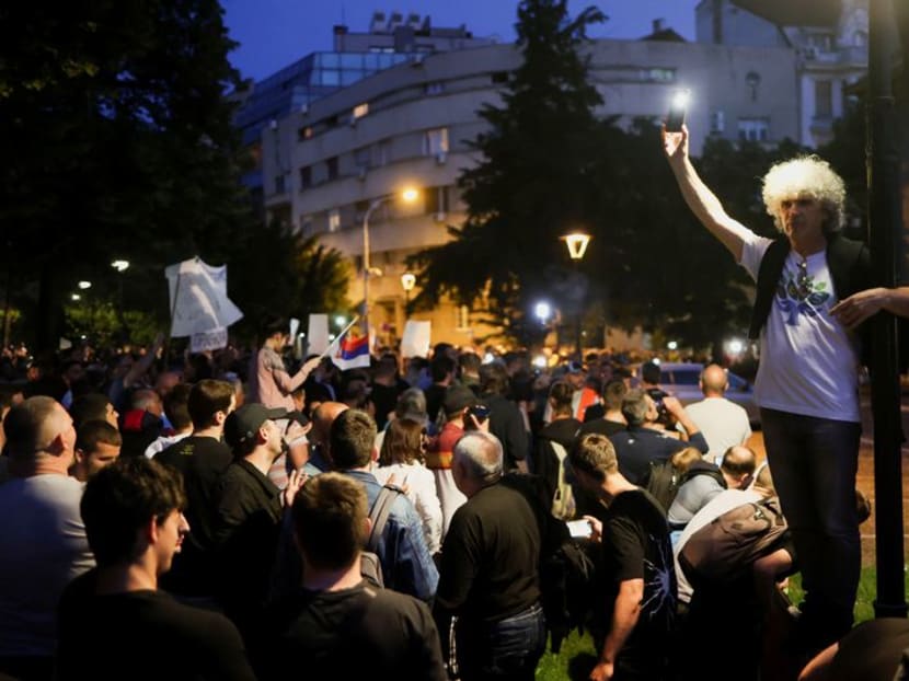 Tens of thousands gather in Serbia's antigovernment protest TODAY