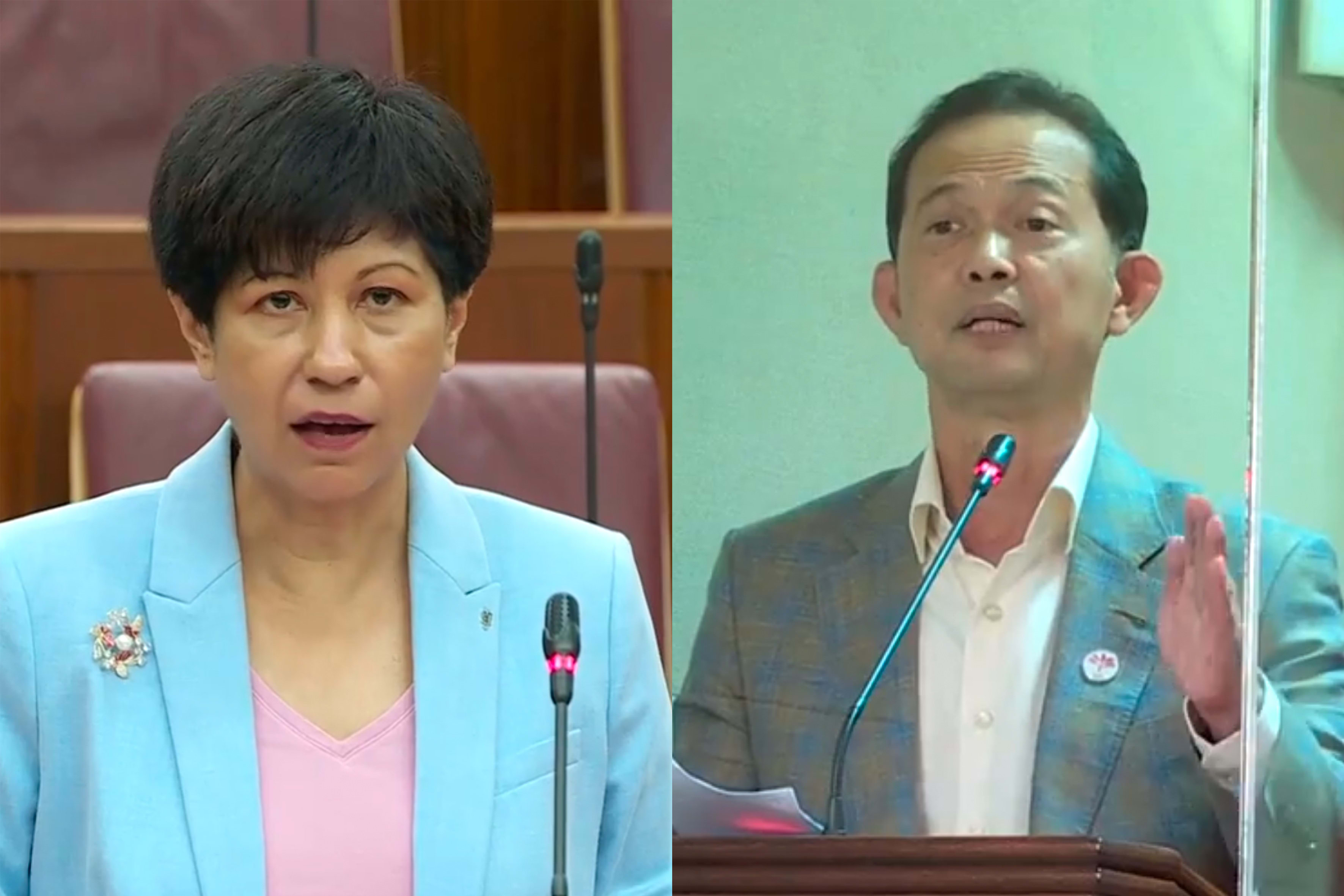 Indranee Rajah rebukes PSP's Leong Mun Wai over claims of students being differentiated based on vaccination status Indranee Rajah rebukes PSP's Leong Mun Wai over claims of students being differentiated based on vaccination status
