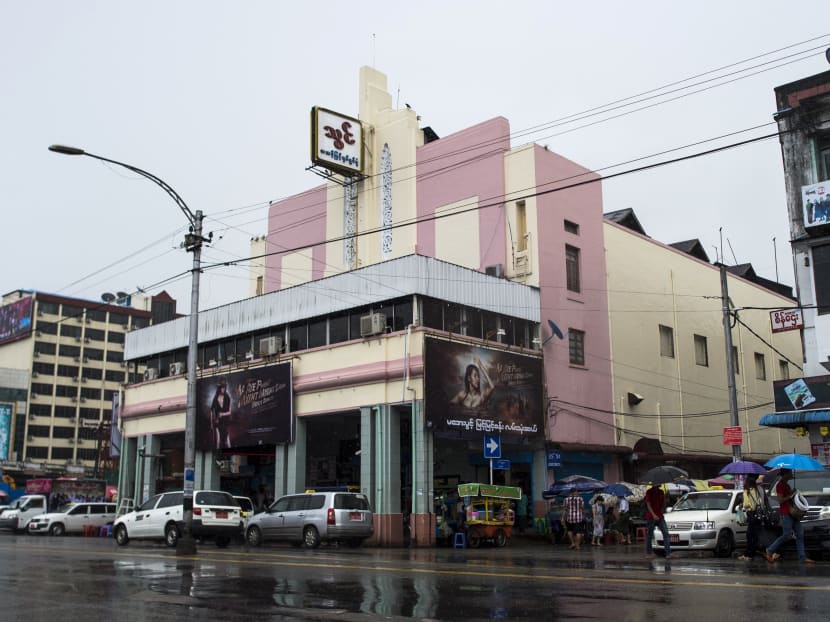 The Thwin cinema in the downtown area of Yangon. Photo: AFP