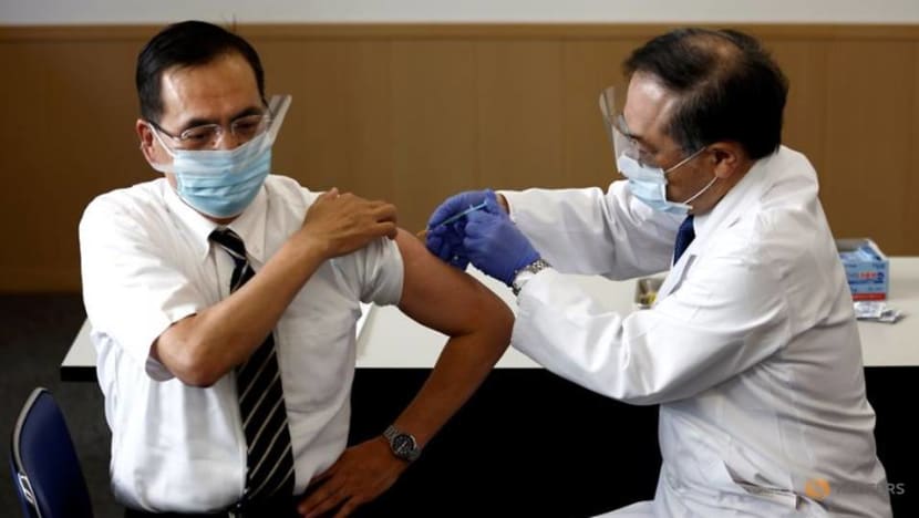 Japan begins COVID-19 vaccination in 'first major step' to halt pandemic Japan begins COVID-19 vaccination in 'first major step' to halt pandemic