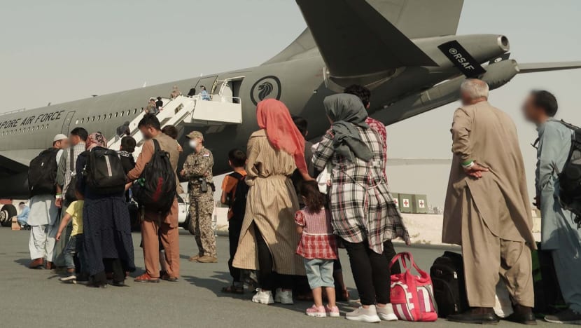 RSAF tanker-transport plane lands in Germany with 149 evacuees from Afghanistan RSAF tanker-transport plane lands in Germany with 149 evacuees from Afghanistan