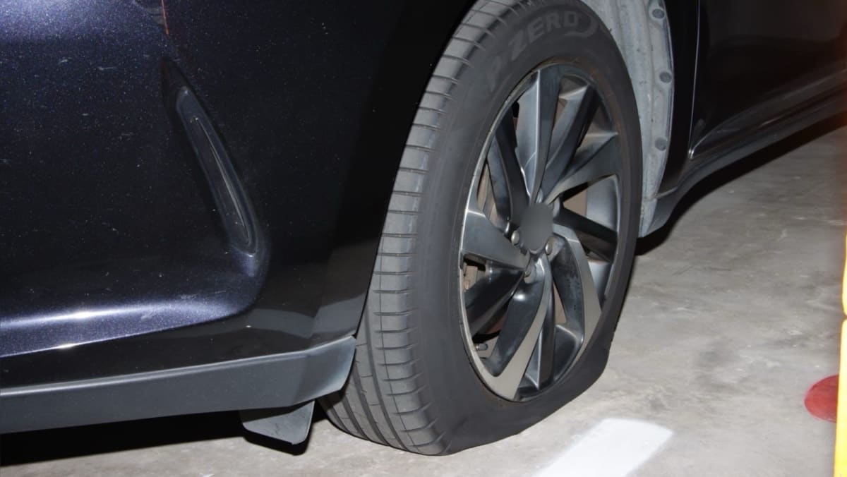 Man charged with deflating tyres of five cars at Woodlands carpark