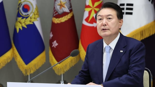尹锡悦要求提升军事力量 以遏制和应对朝鲜核威胁