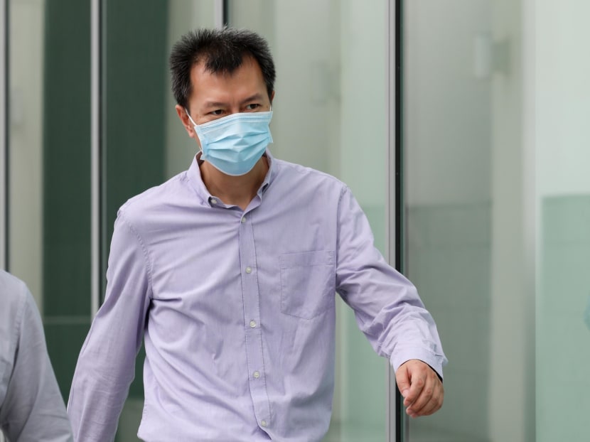 Bai Fan leaving the State Courts on May 27, 2021. Bai Fan leaving the State Courts on May 27, 2021.