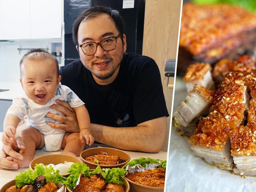 His home-based biz Juno Roast Pork is named after his five-month-old son.