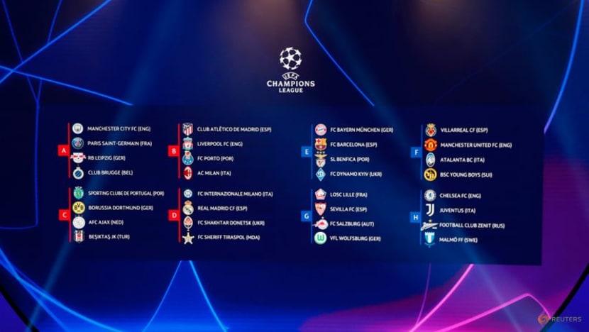 Football: Champions League group stage draw Football: Champions League group stage draw
