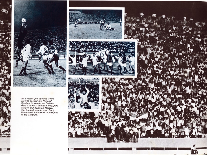 Print coverage on the 1973 Sultan’s Gold Cup Final between Singapore Malays and Kelantan Malays. 
PHOTO: SINGAPORE SPORTS COUNCIL