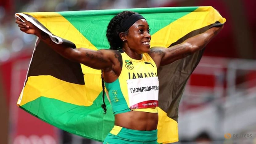 Olympics-Athletics-Thompson-Herah completes sprint double-double Olympics-Athletics-Thompson-Herah completes sprint double-double