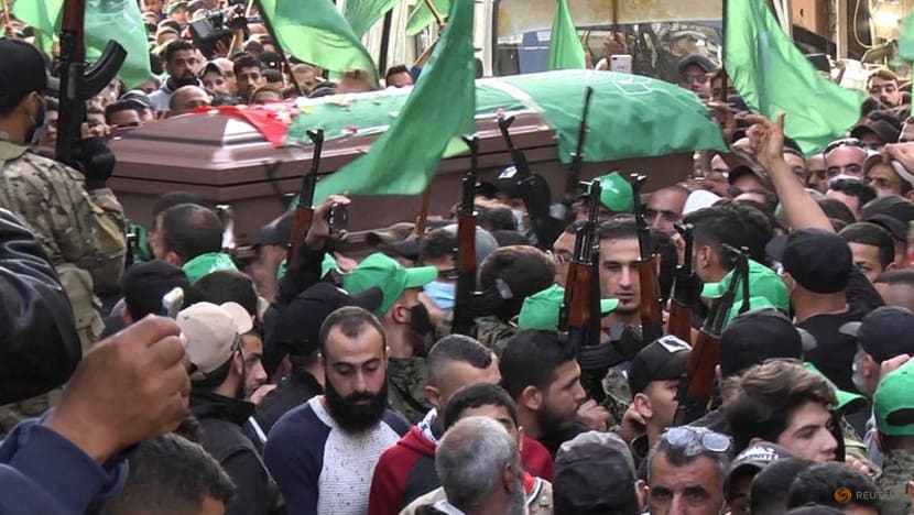 Four killed in shooting at Palestinian camp in Lebanon, Hamas officials say Four killed in shooting at Palestinian camp in Lebanon, Hamas officials say