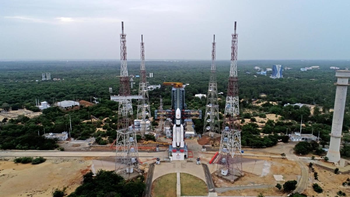 India launches rocket to land spacecraft on moon India launches rocket to land spacecraft on moon