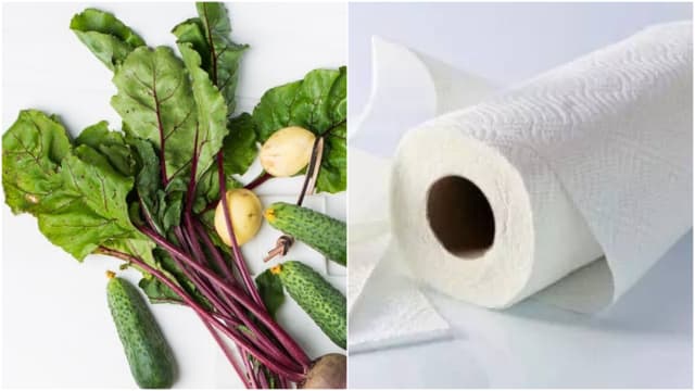一张厨房纸巾　让蔬菜保鲜多5天