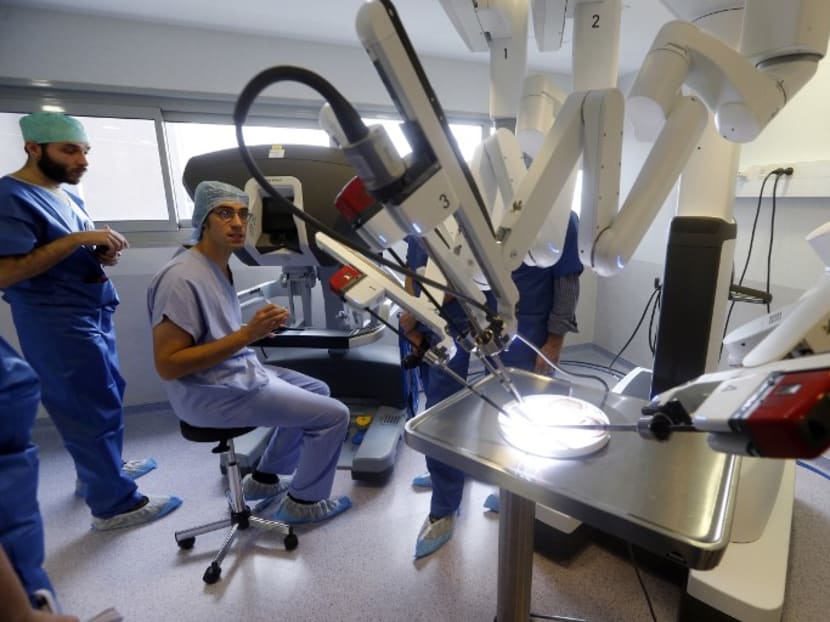 The "Da Vinci Xi" surgical robot in France. Photo: AFP