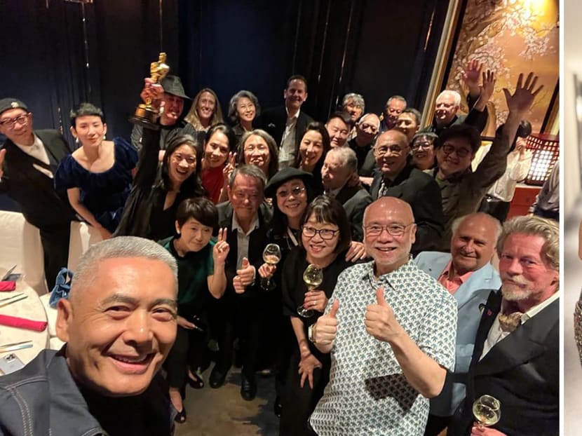 Chow Yun Fat’s epic selfie featuring “The Avengers of HK Celebrities” at Michelle Yeoh’s party goes viral