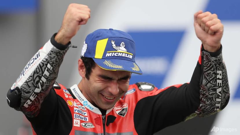 Petrucci wins 1st French MotoGP, 1st podium for junior Marquez