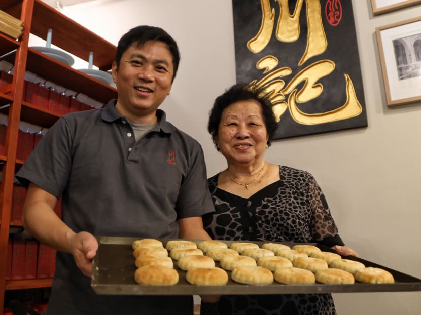 Mr Chong Suan (left) set up Chuan Ji bakery in 2017 with his mother Wong Chih Lian (right).