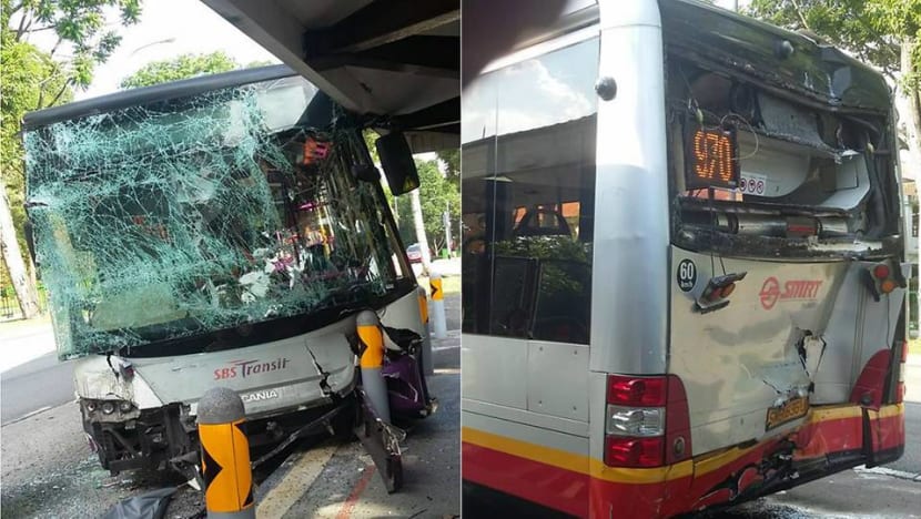 34 injured after accident involving SMRT, SBS Transit buses in Jalan Jurong Kechil