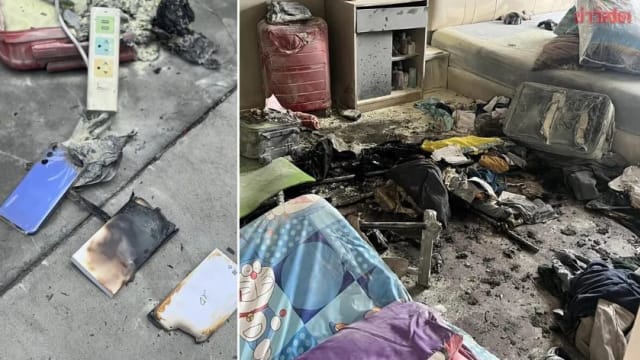 新买充电宝爆炸卧室物品烧毁 泰国导游：当时没有充电