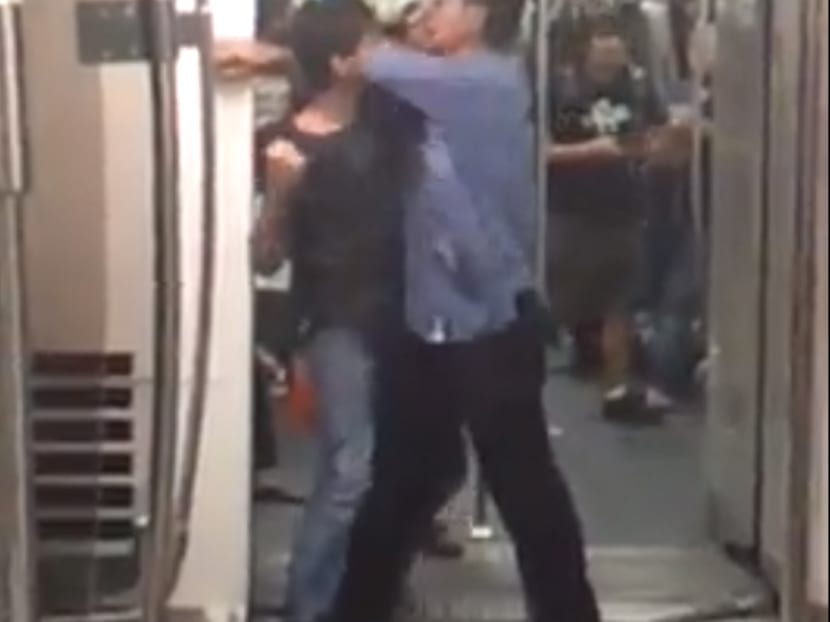 MRT brawlers in viral video arrested